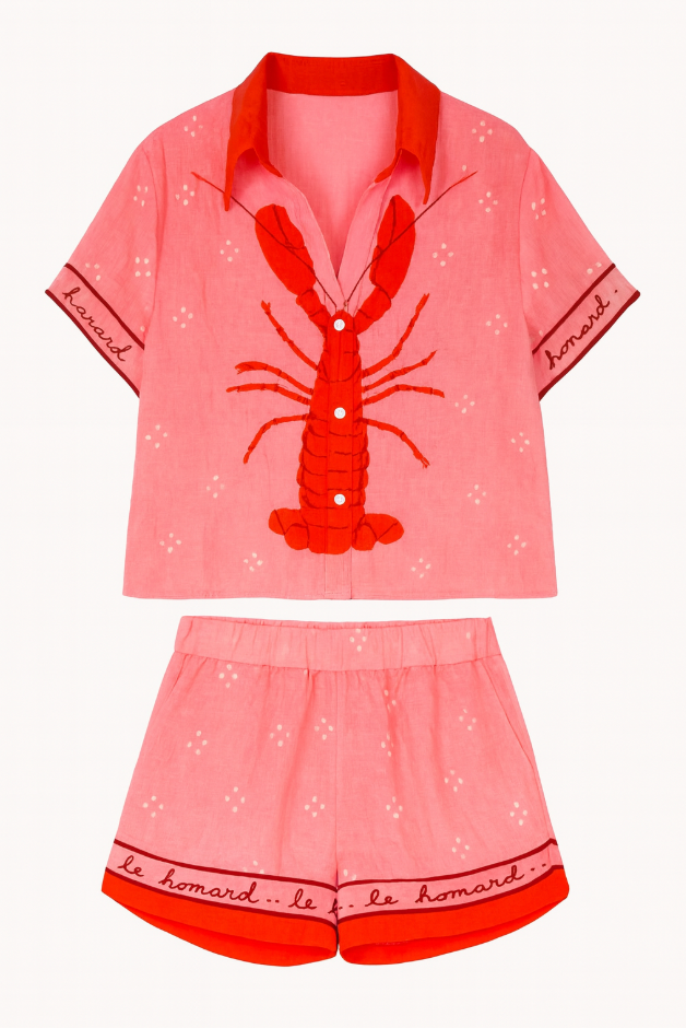 Solea - Short Pink Summer Suit